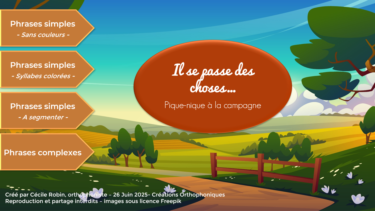 Il se passe des choses en été...pique-nique à la campagne