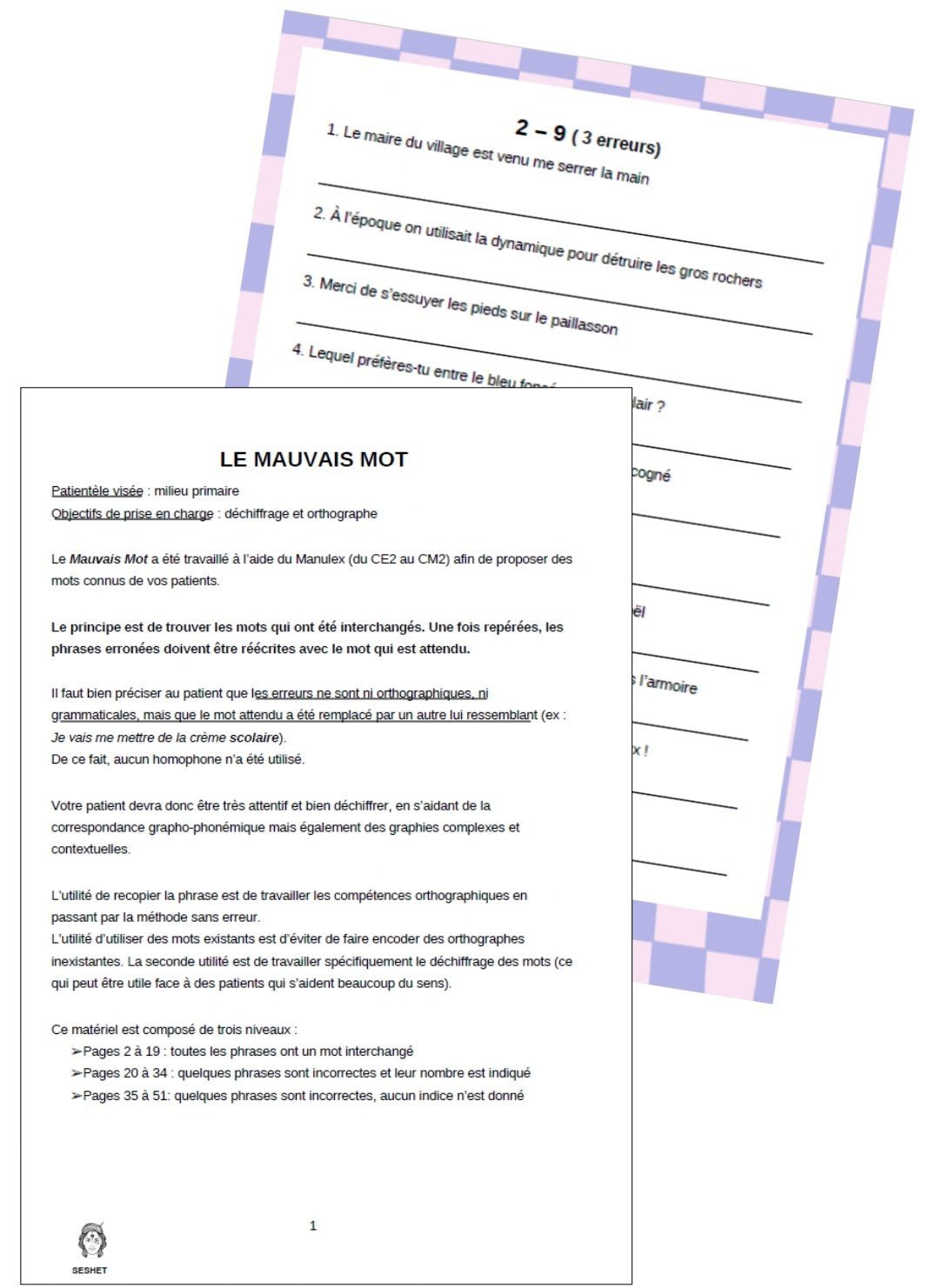 Le mauvais mot