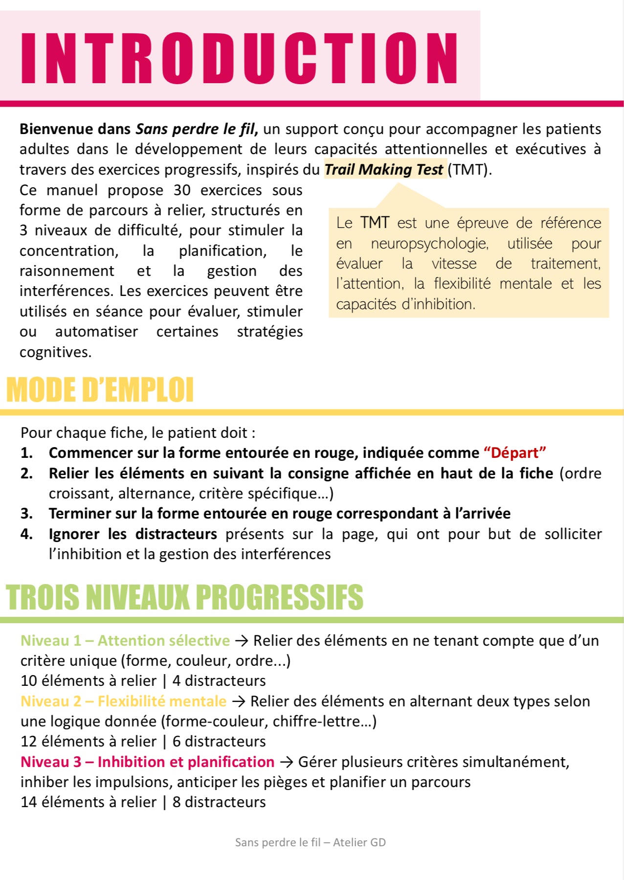 Sans perdre le fil