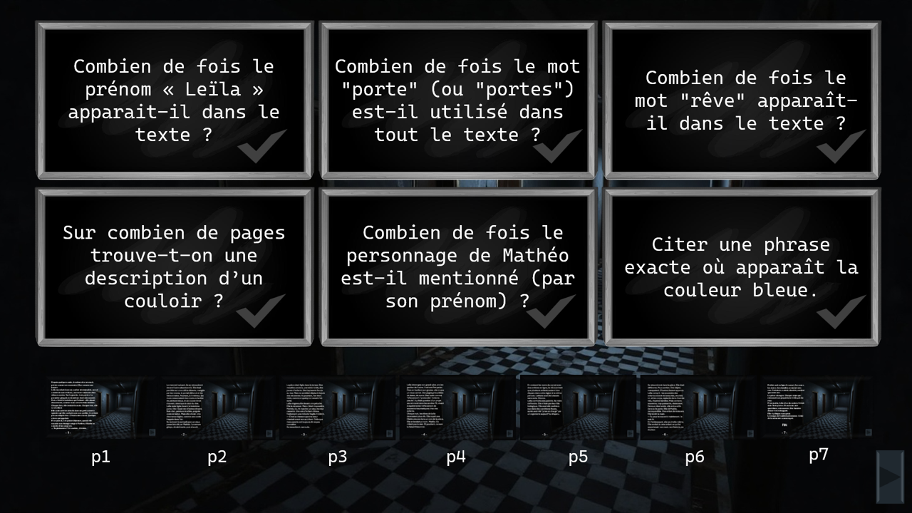 Exercice de compréhension de texte pour adolescents