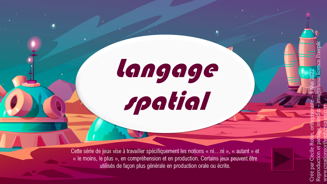 PACK 6 supports Langage oral