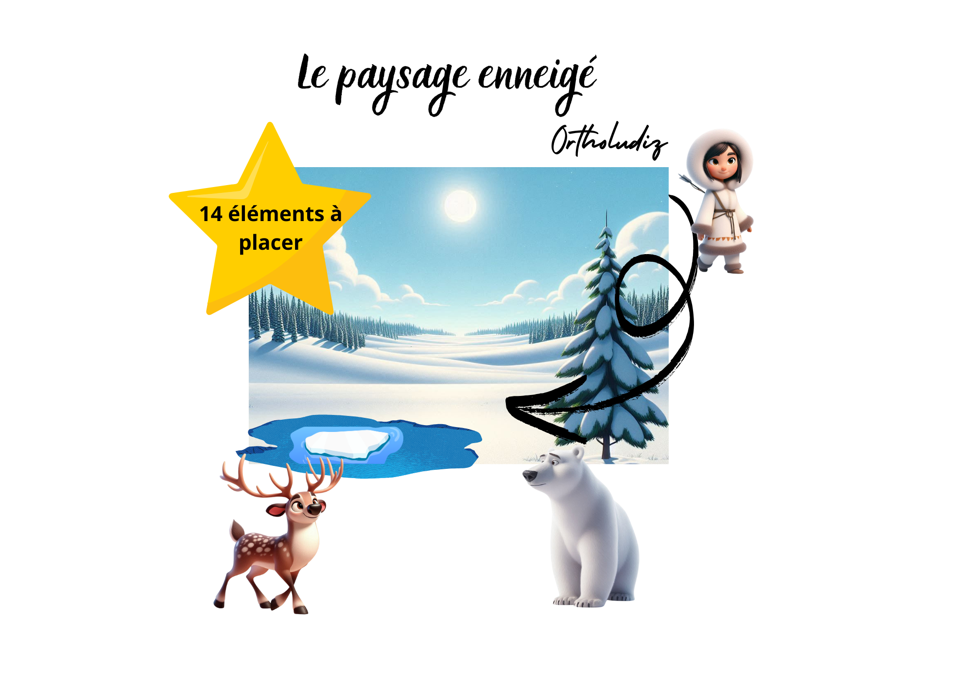 Le paysage enneigé