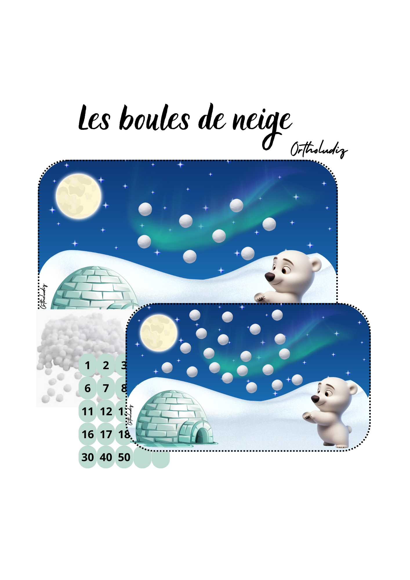 Les boules de neige