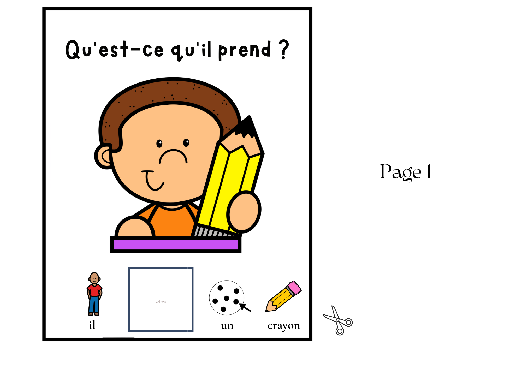 Livre adapté en CAA Mo de Base "Prendre"