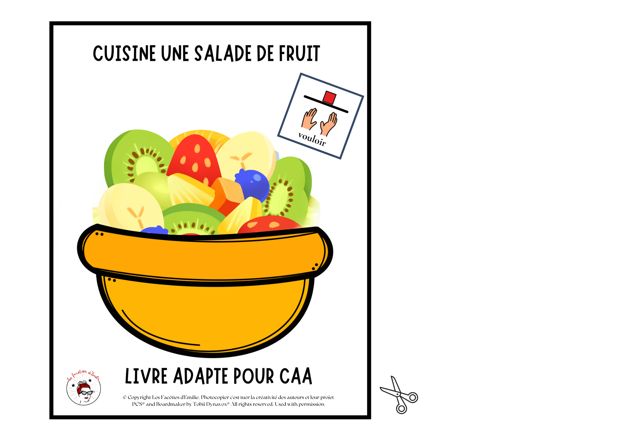 "La salade de fruit " Livre adapté en CAA