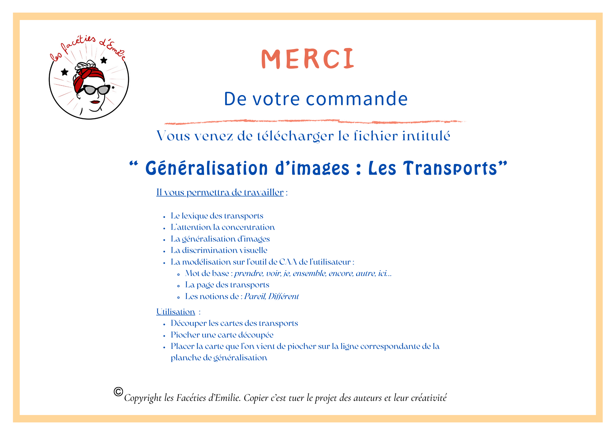 Généralisation d&