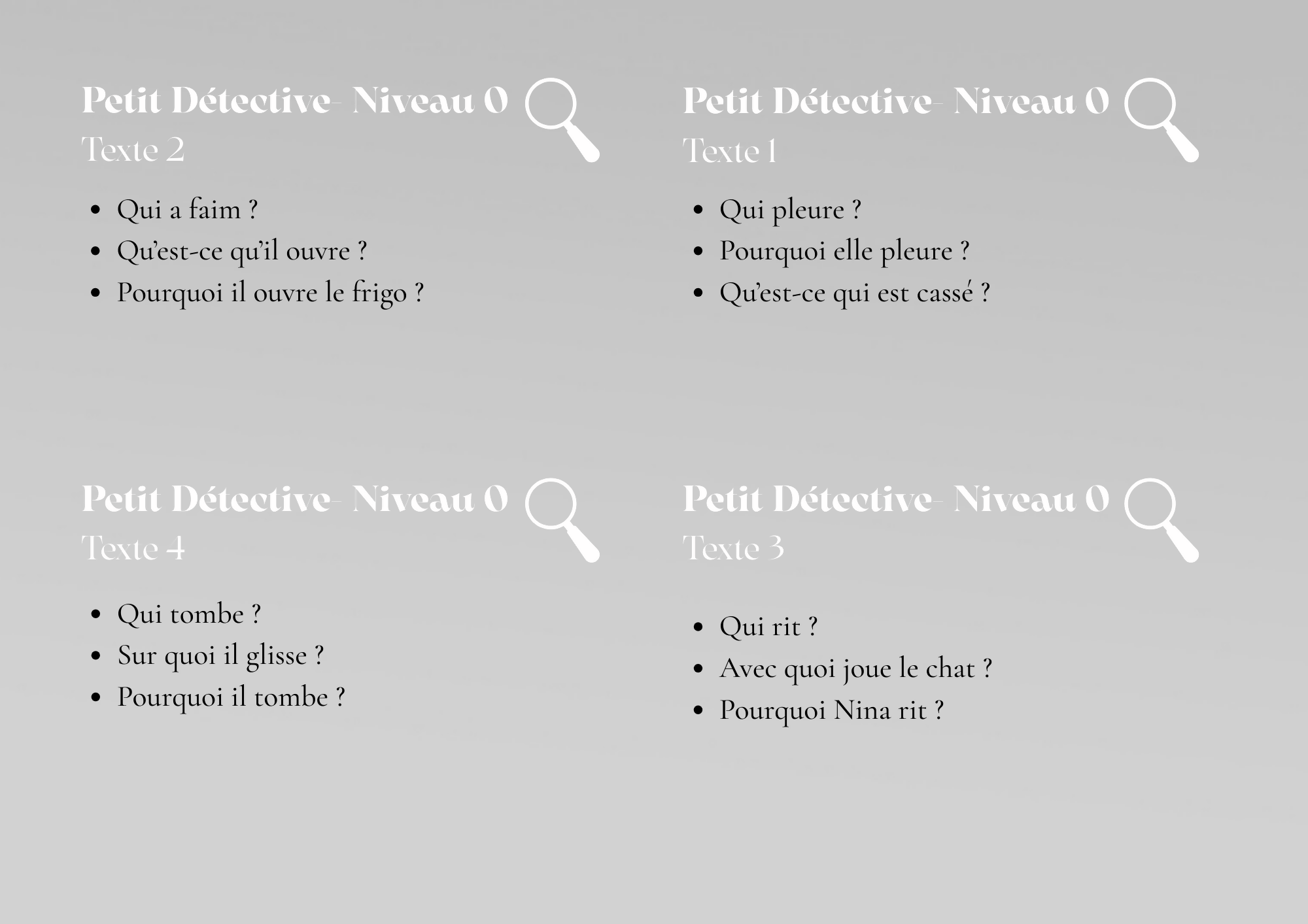 Les Petits Détectives