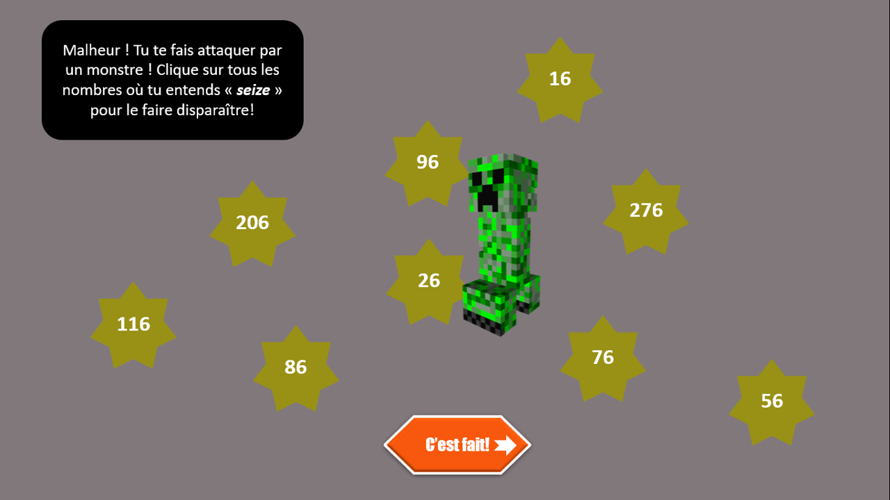 Nombres particuliers... dans un univers pixellisé