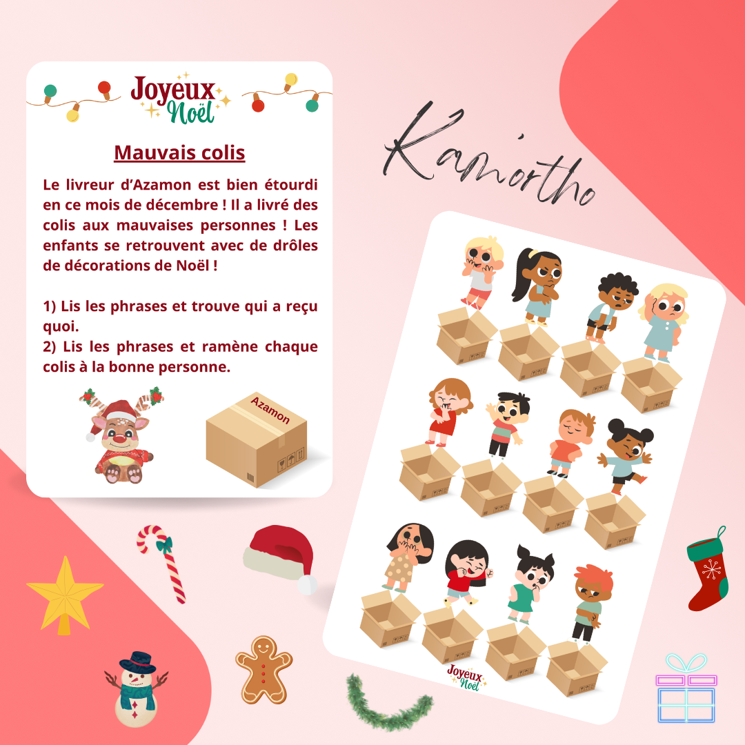 Mauvais colis - décorations de Noël