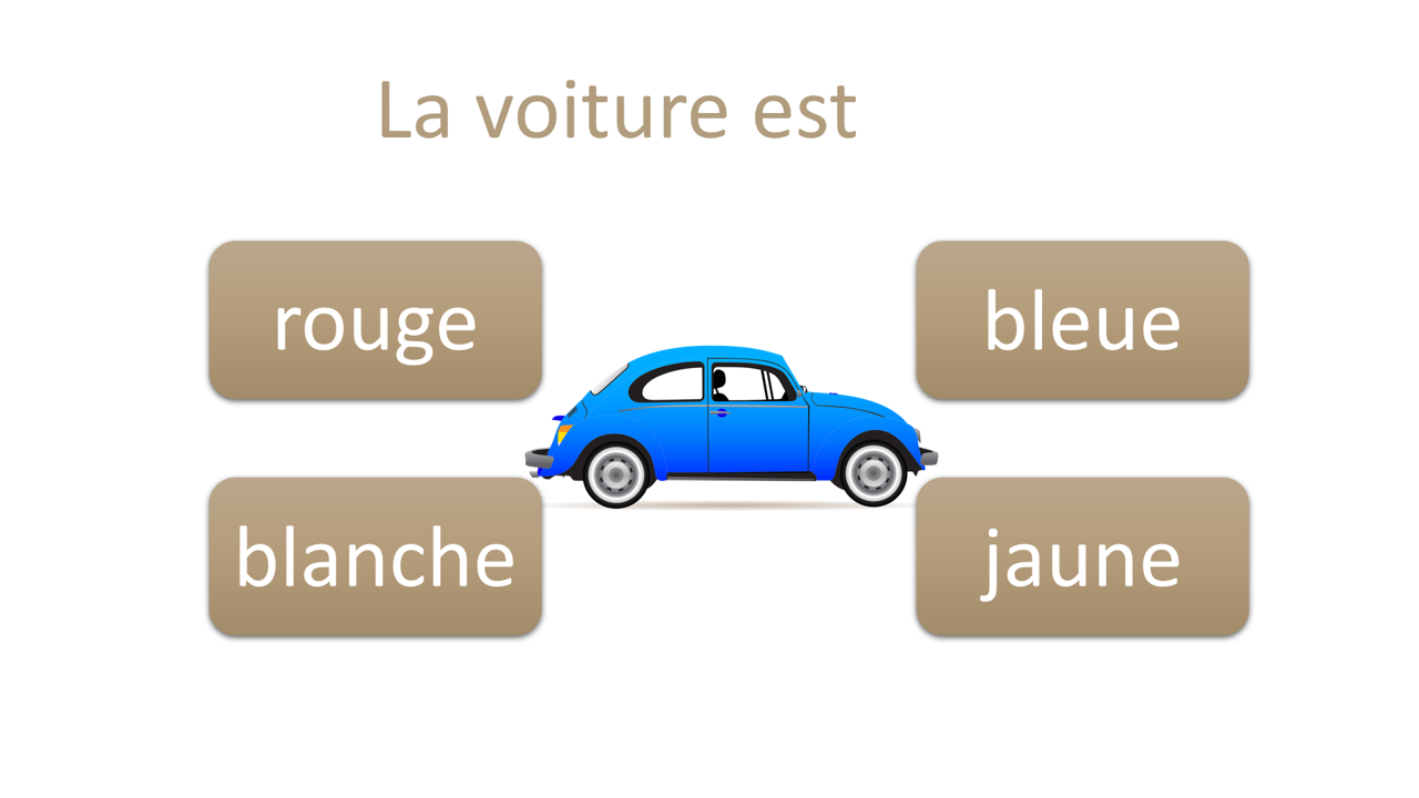 Sur le chemin des mots - Adjectifs de couleur