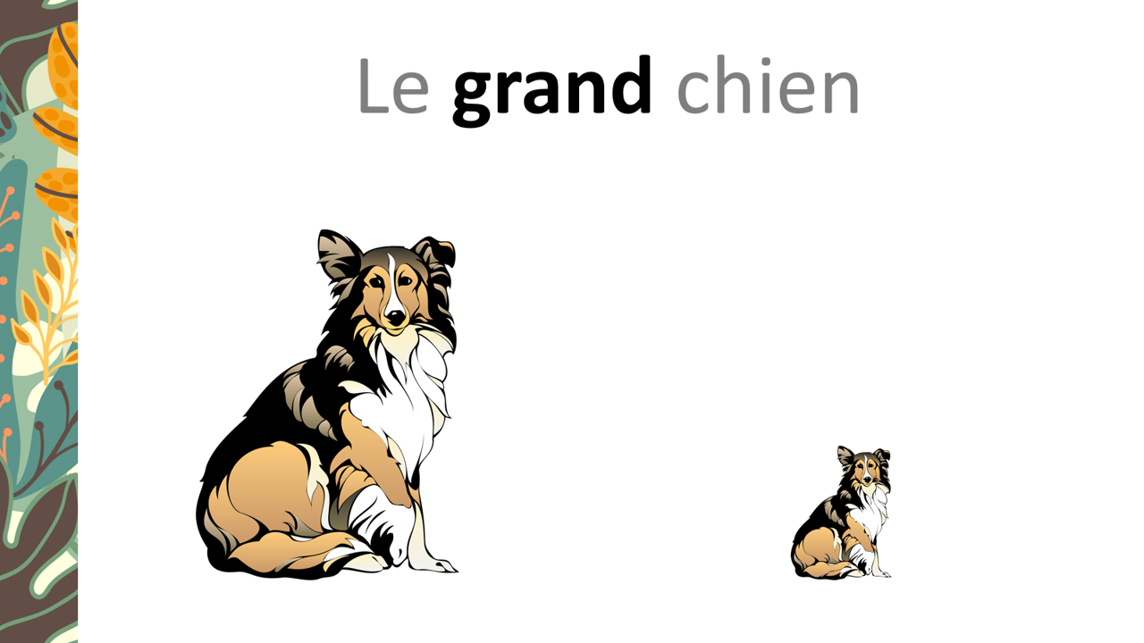 Sur le chemin des mots - petit/grand