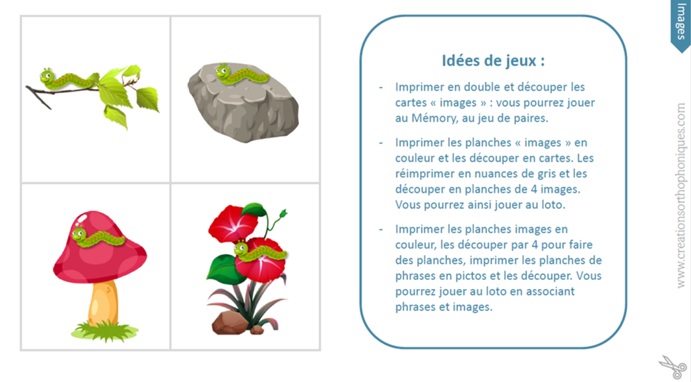 PACK 5 supports thème Printemps
