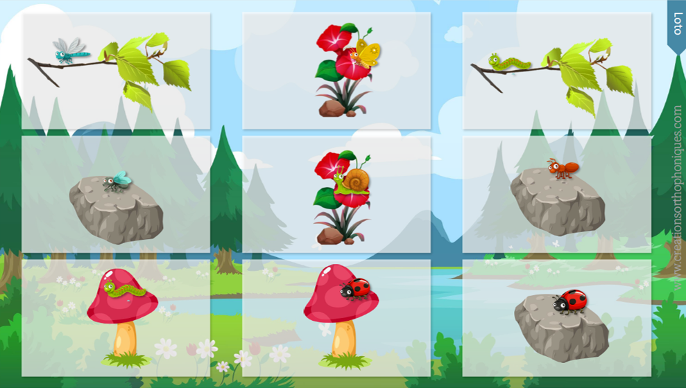 PACK 5 supports thème Printemps