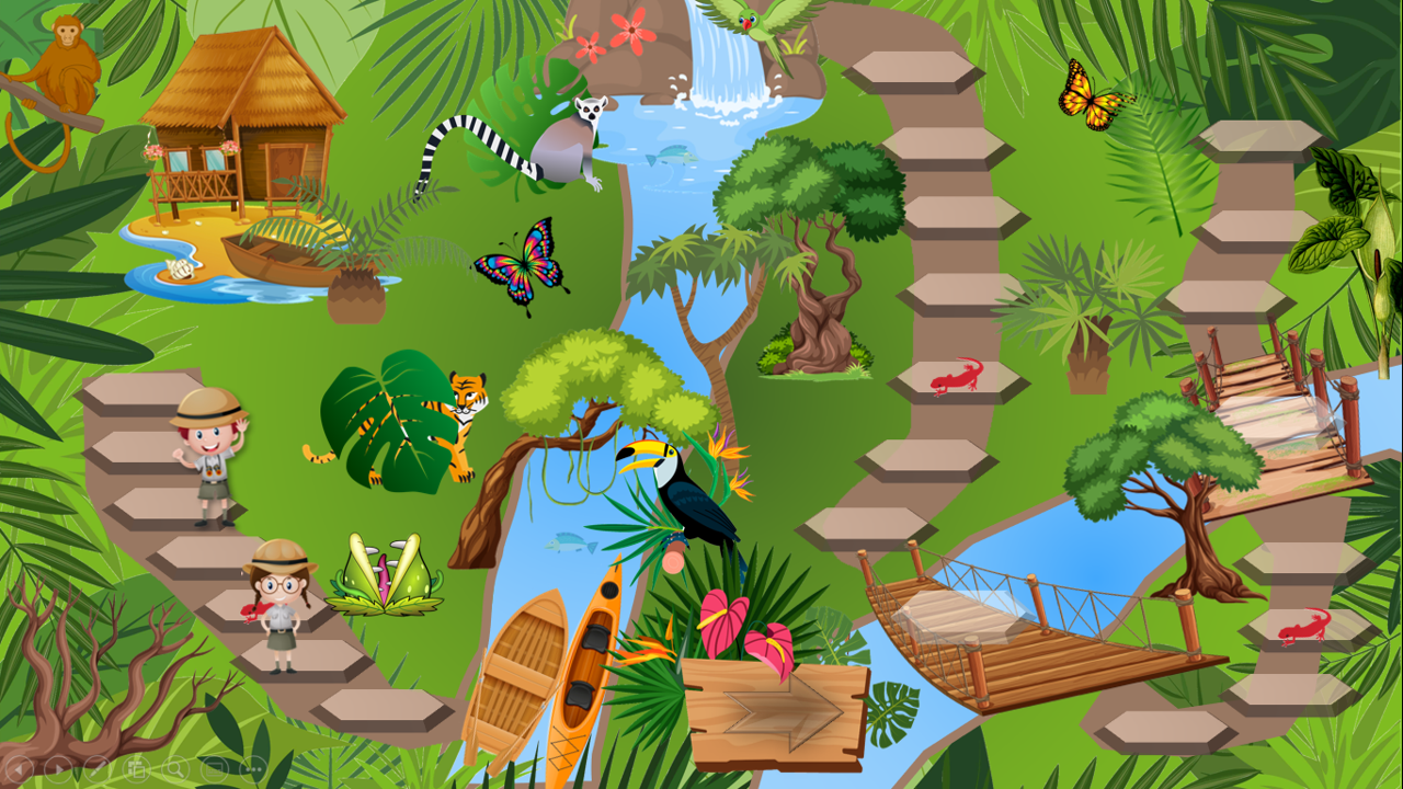 Une course dans la jungle