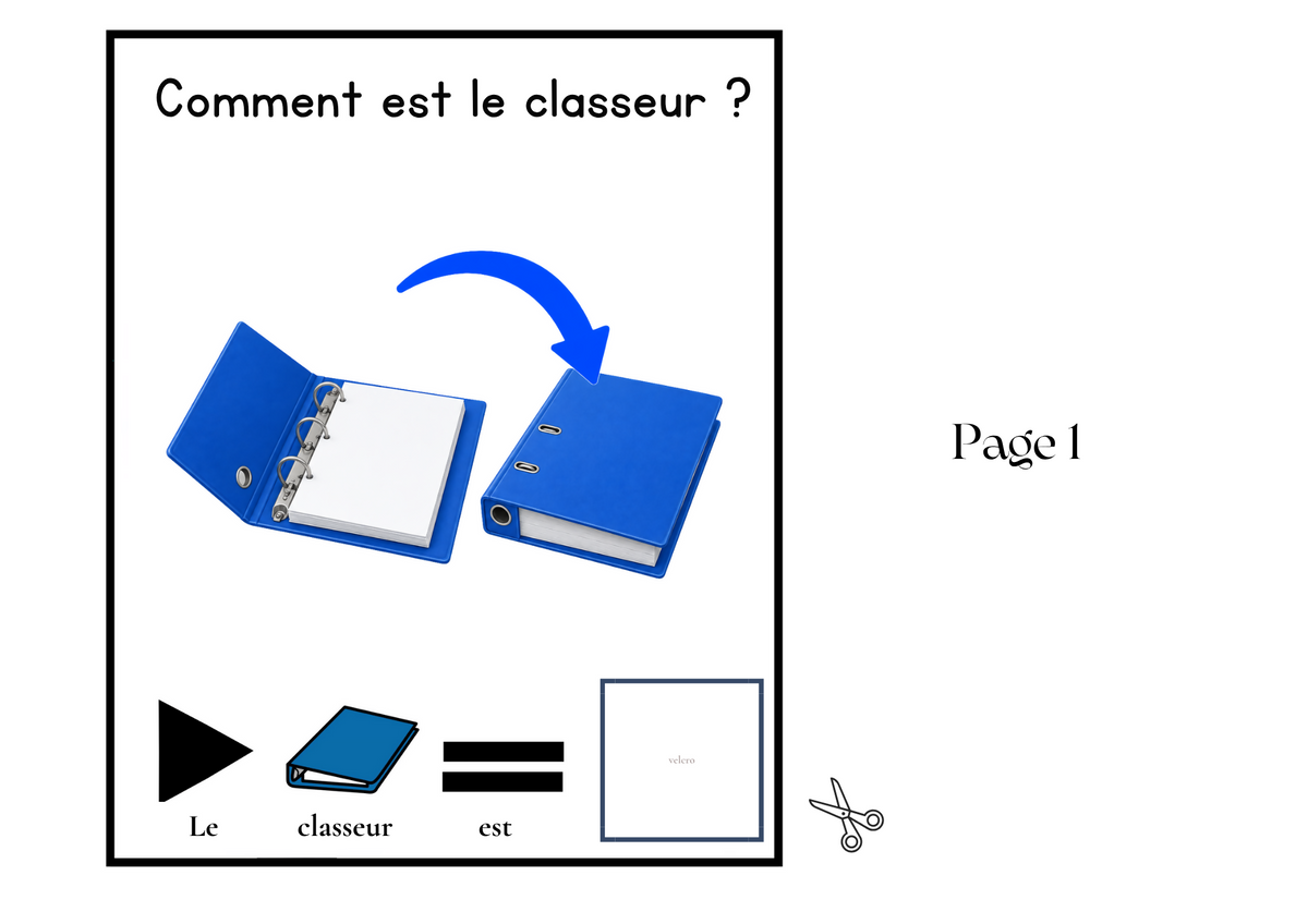 Livre Adapté en CAA, Adjectif "Fermé"