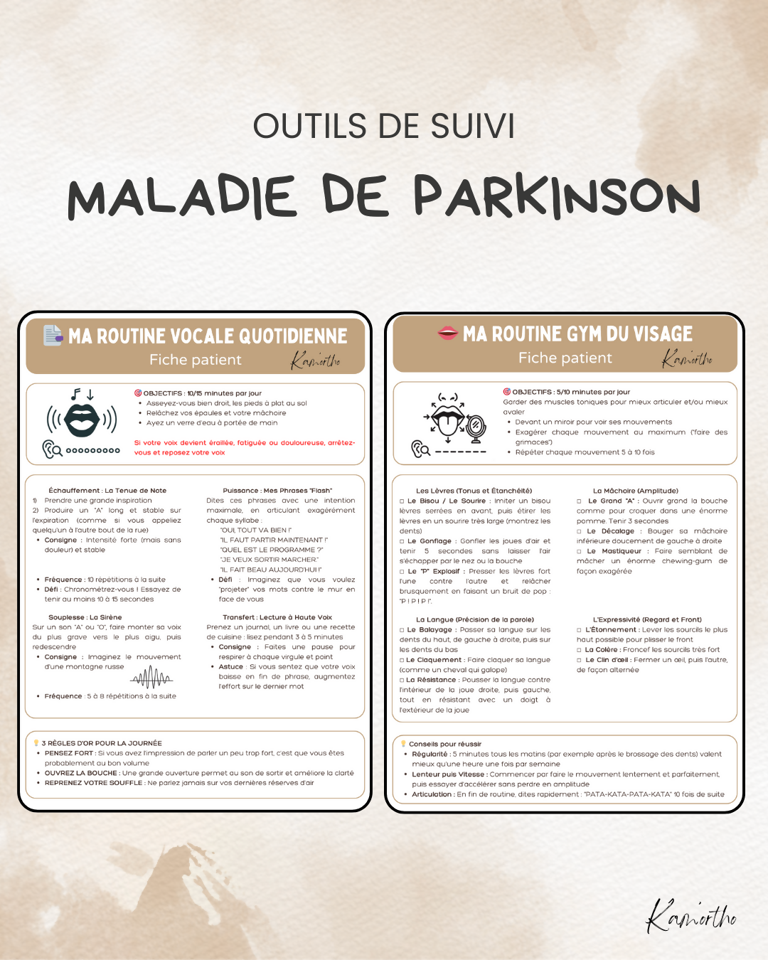 Outils de suivi - Parkinson