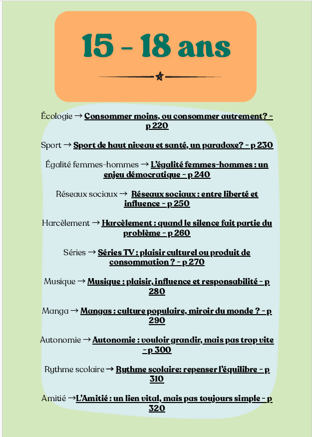 Comprendre et débattre