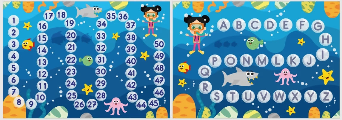 Cherche et trouve - pêche aux poissons