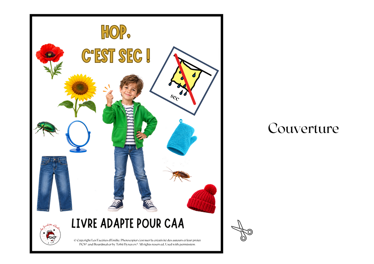 Livre Adapté en CAA, Adjectif "sec"