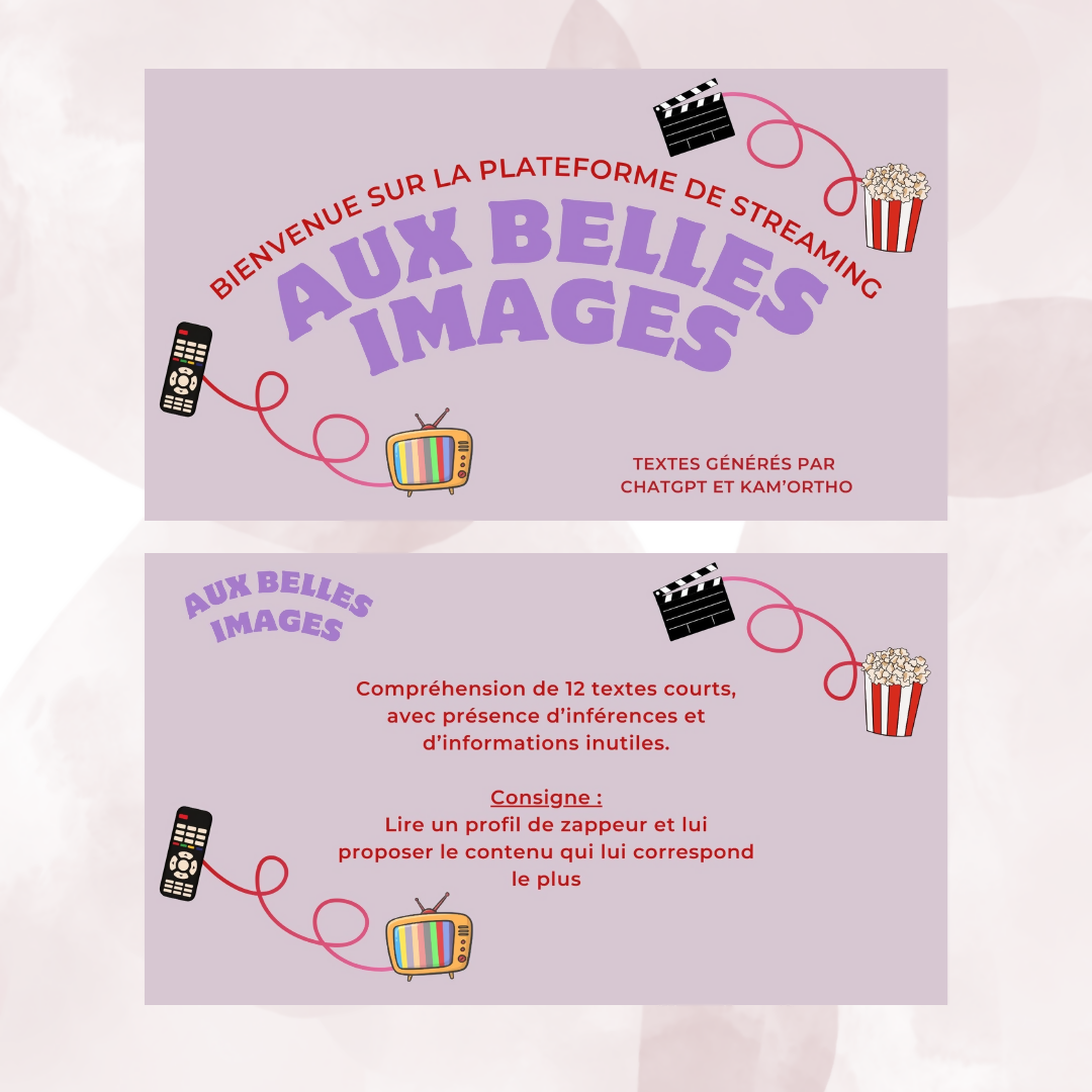 Un profil, un univers - Matériel complet