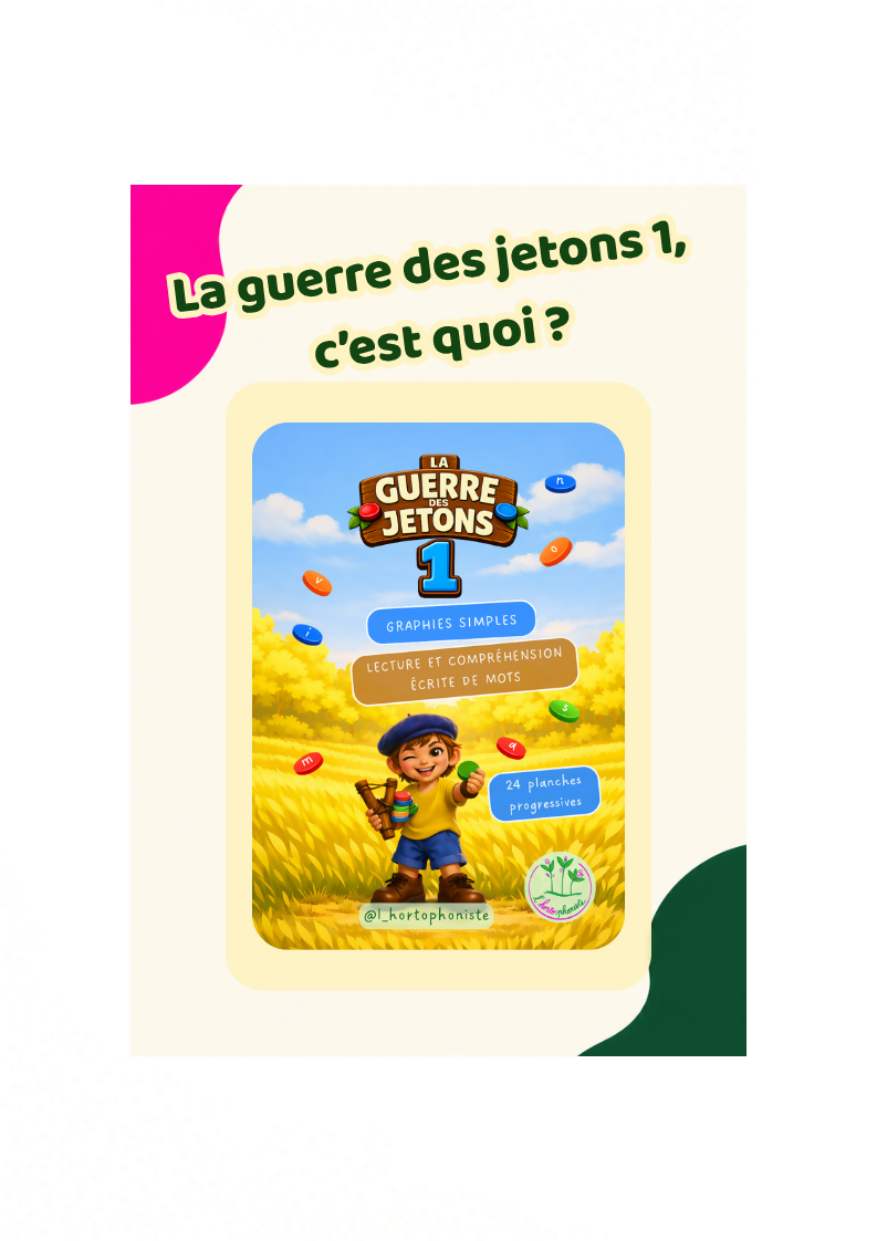 La guerre des jetons 1 - le livret imprimé
