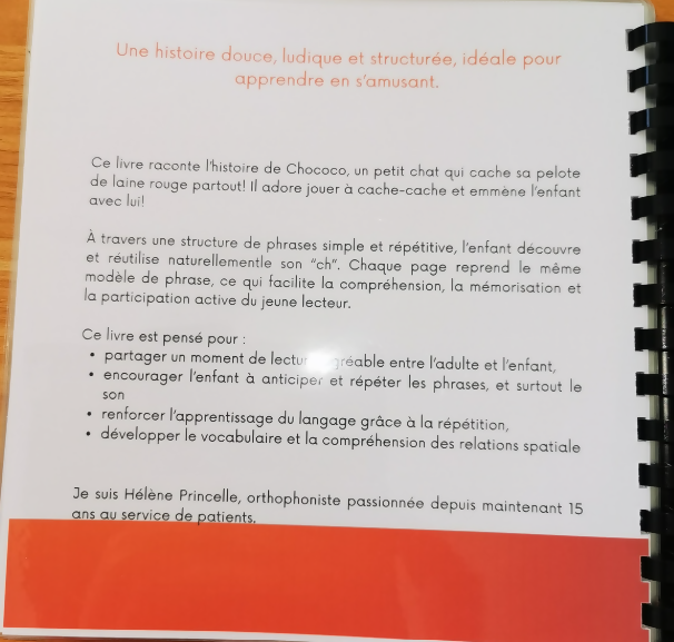 LE LIVRE DU CHAT QUI TRAVAILLE LE SON "CH"