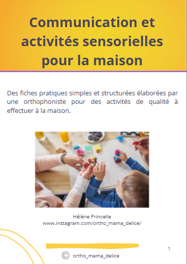 COMMUNICATION ET ACTIVITES SENSORIELLES POUR LA MAISON
