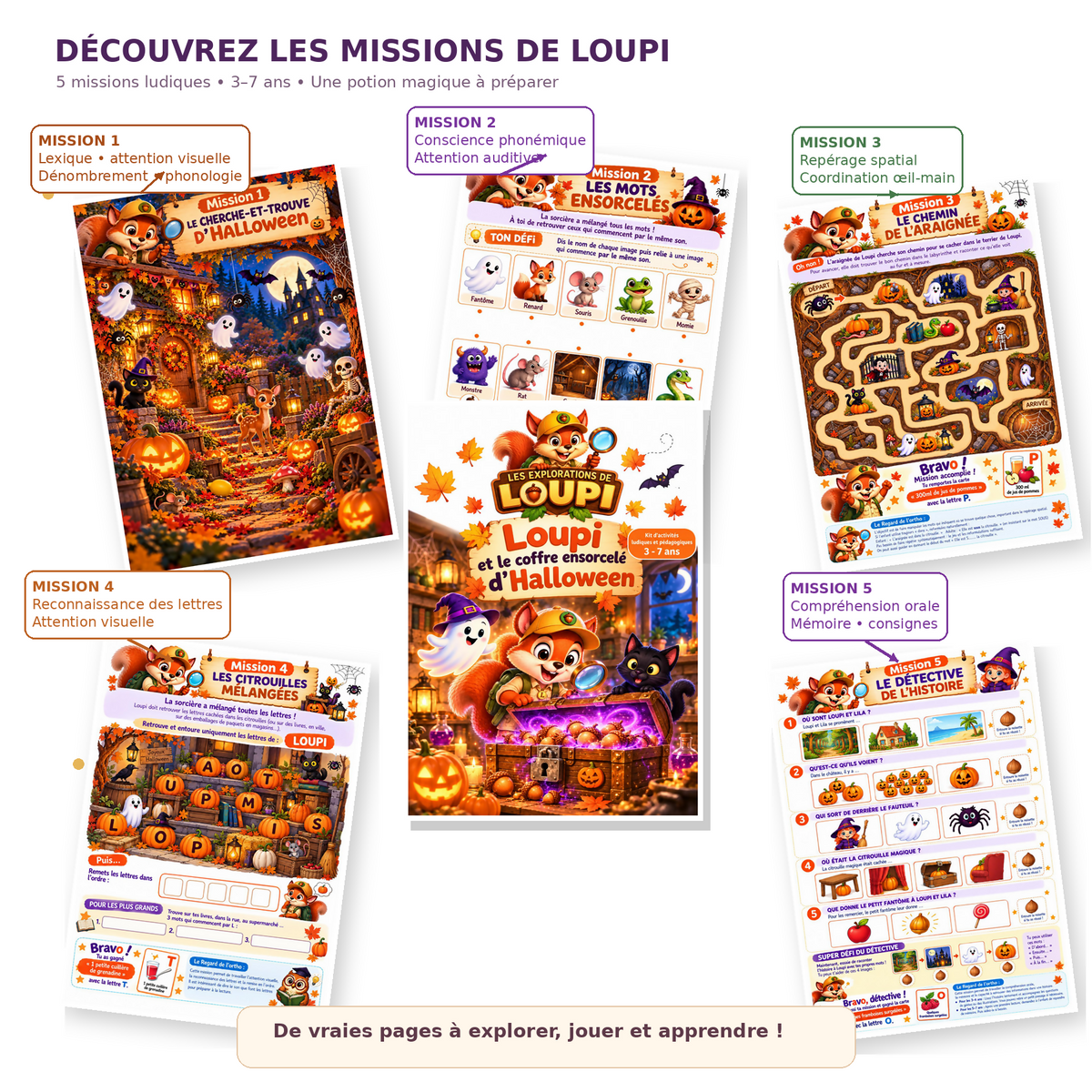 Les Explorations de Loupi - Activités ludiques pour apprendre en s&