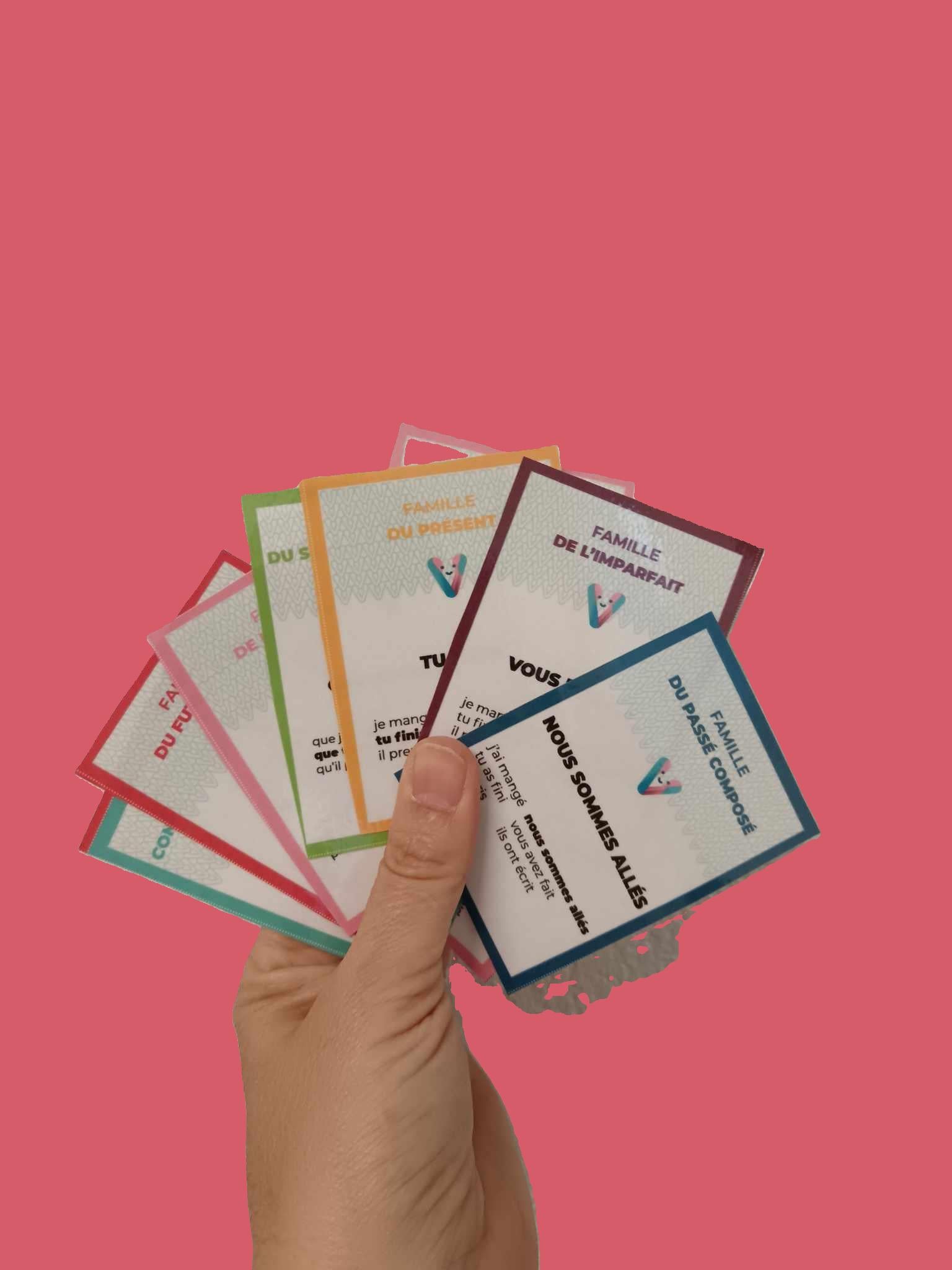 đ Jeu de 7 familles â Les temps de la conjugaison