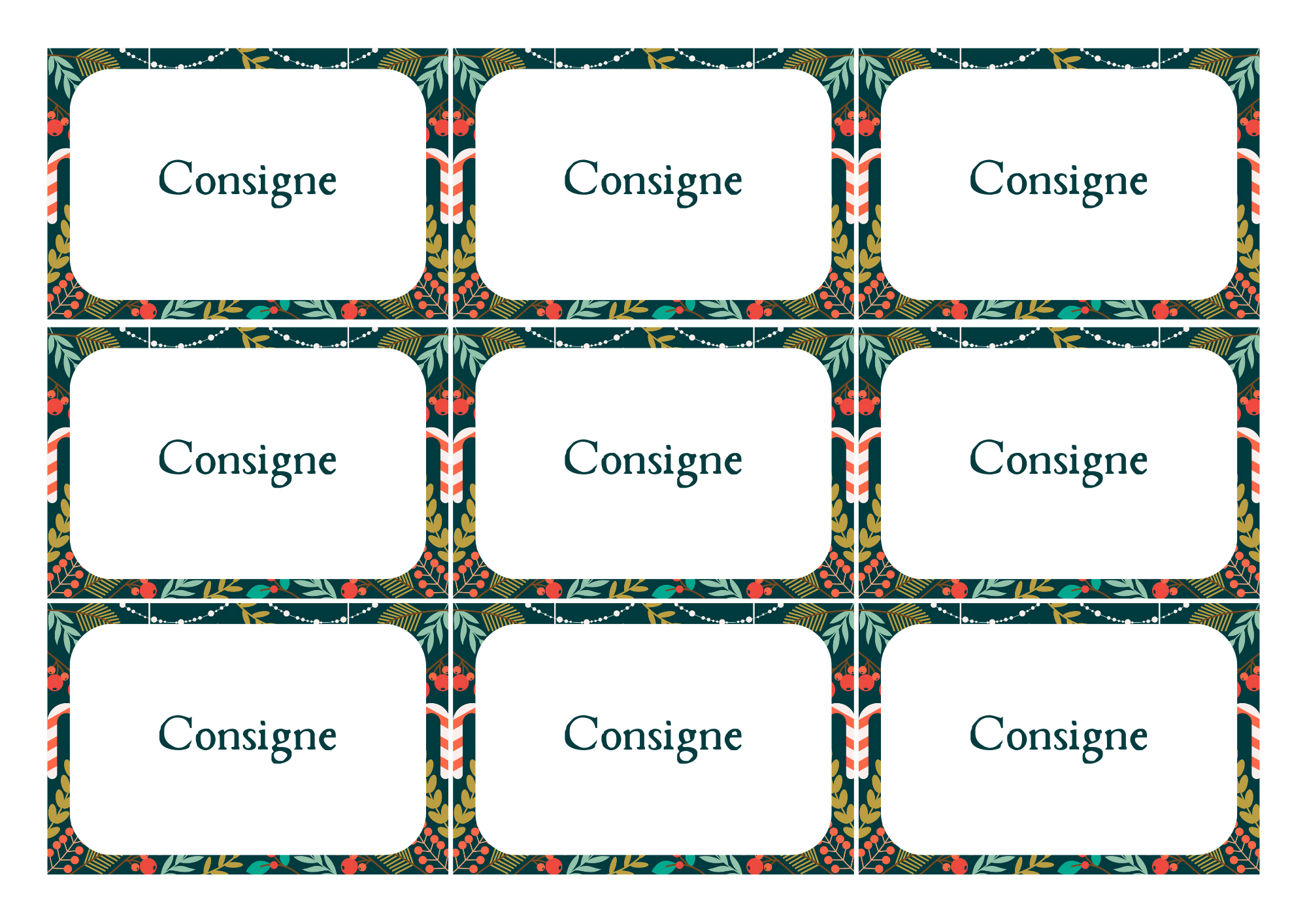 Template de cartes de Noël Canva