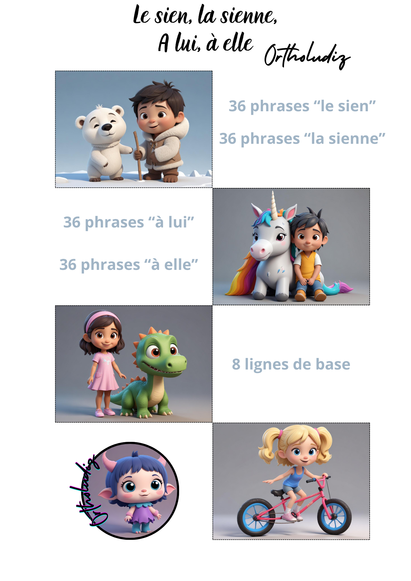 Le sien, la sienne, à lui, à elle