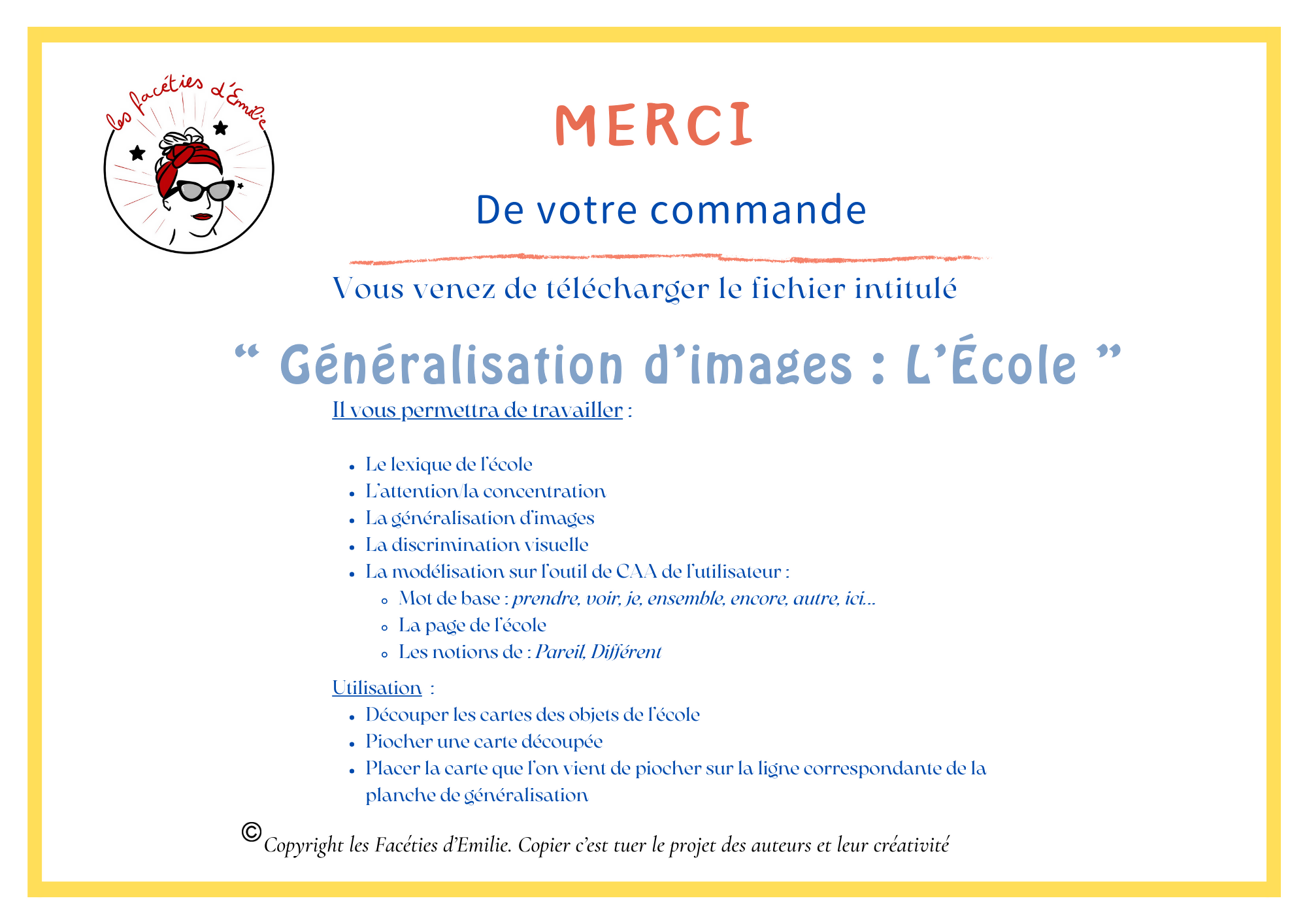 Généralisation d&