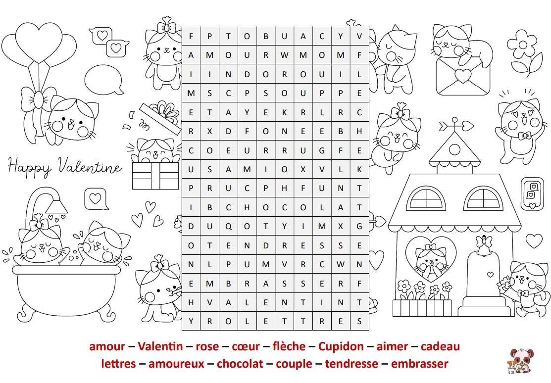 Mots Cachés Amour