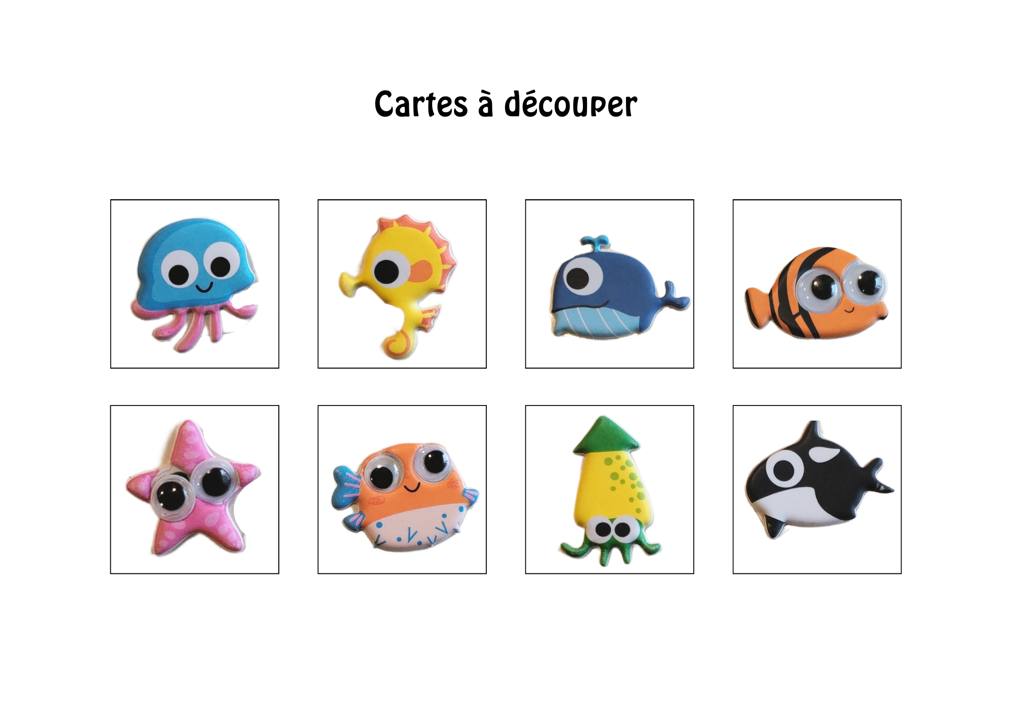 Task Box Lis et Construis "A la Mer" Niveau 1
