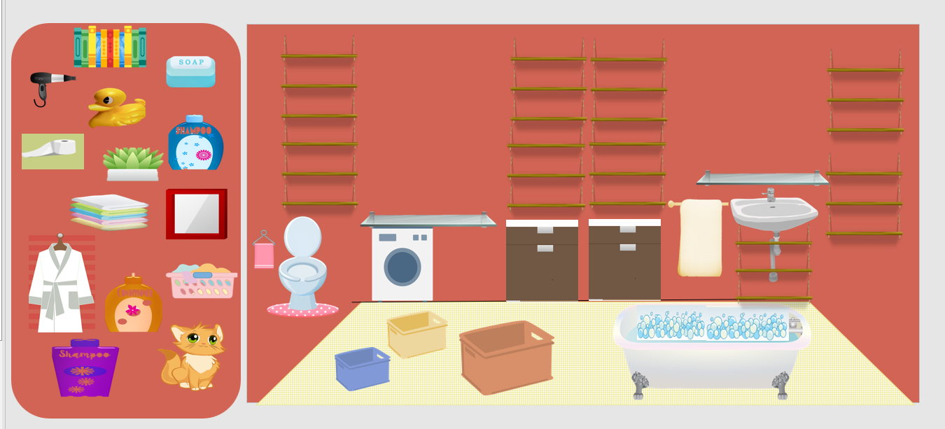 Une maison qui me plaît! (LO- éléments à déplacer)