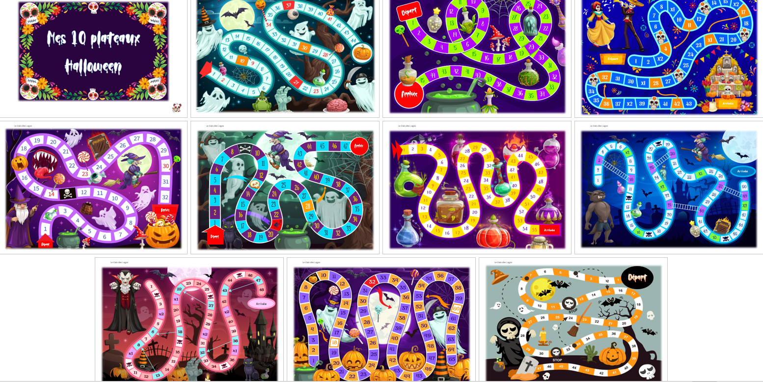 Mes 10 plateaux - Halloween PDF