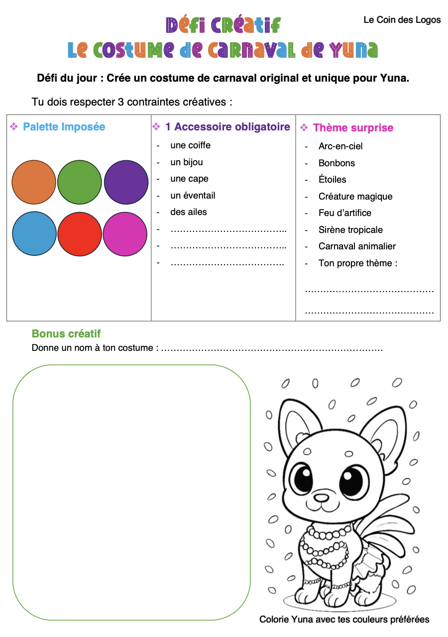 Défi Créatif : le costume de carnaval de Yuna