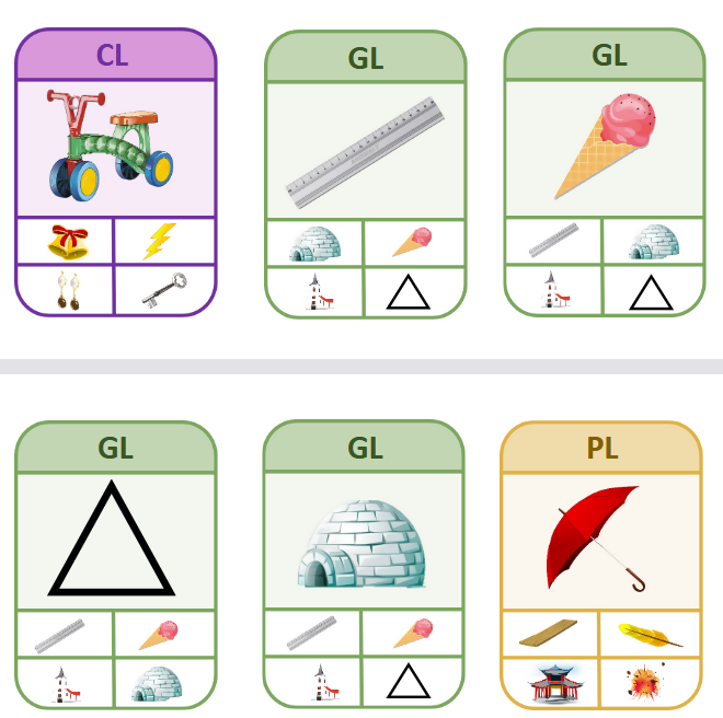 Jeu de 7 familles groupes consonantiques BL CL FL GL PL
