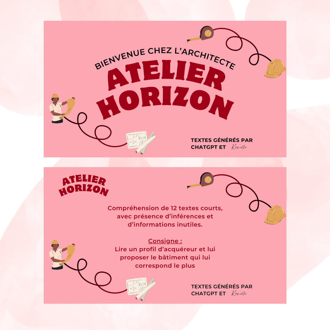 Un profil, un univers - Matériel complet