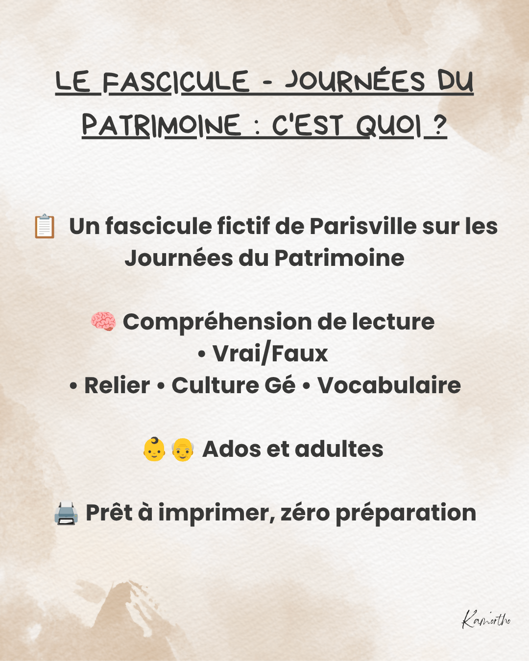 Fascicule - Journées du Patrimoine