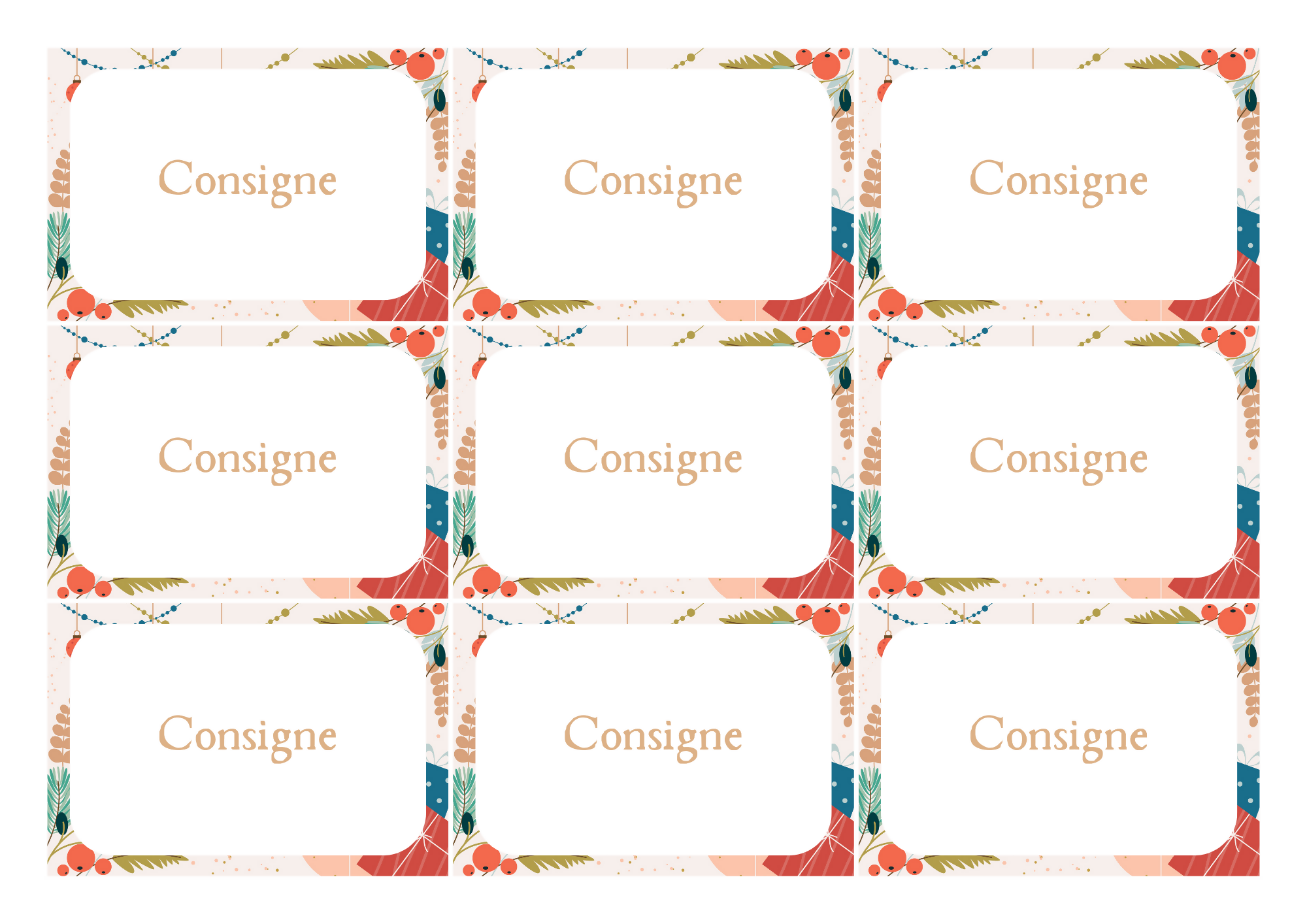 Template de cartes de Noël Canva
