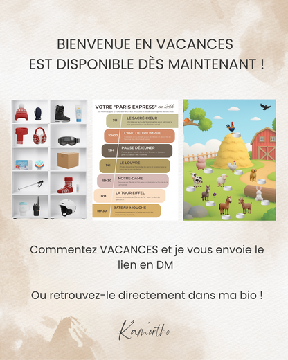 Bienvenue en vacances ✈️