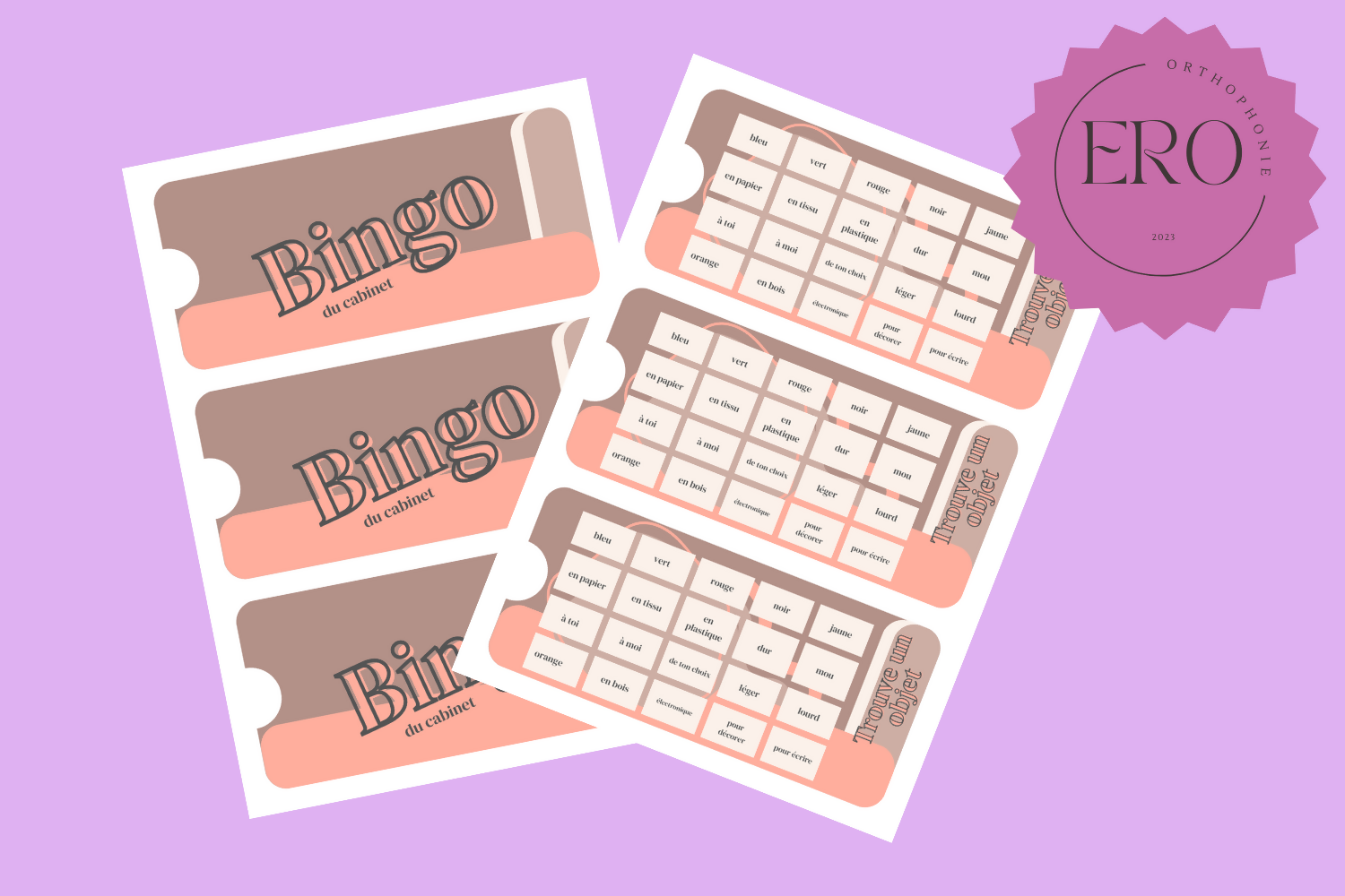 Boîte de BINGO au cabinet