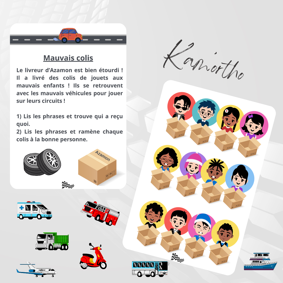 Mauvais colis - véhicules