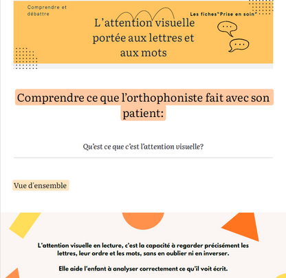 Fiches Parents "Langage Écrit" — Kit de psychoéducation
