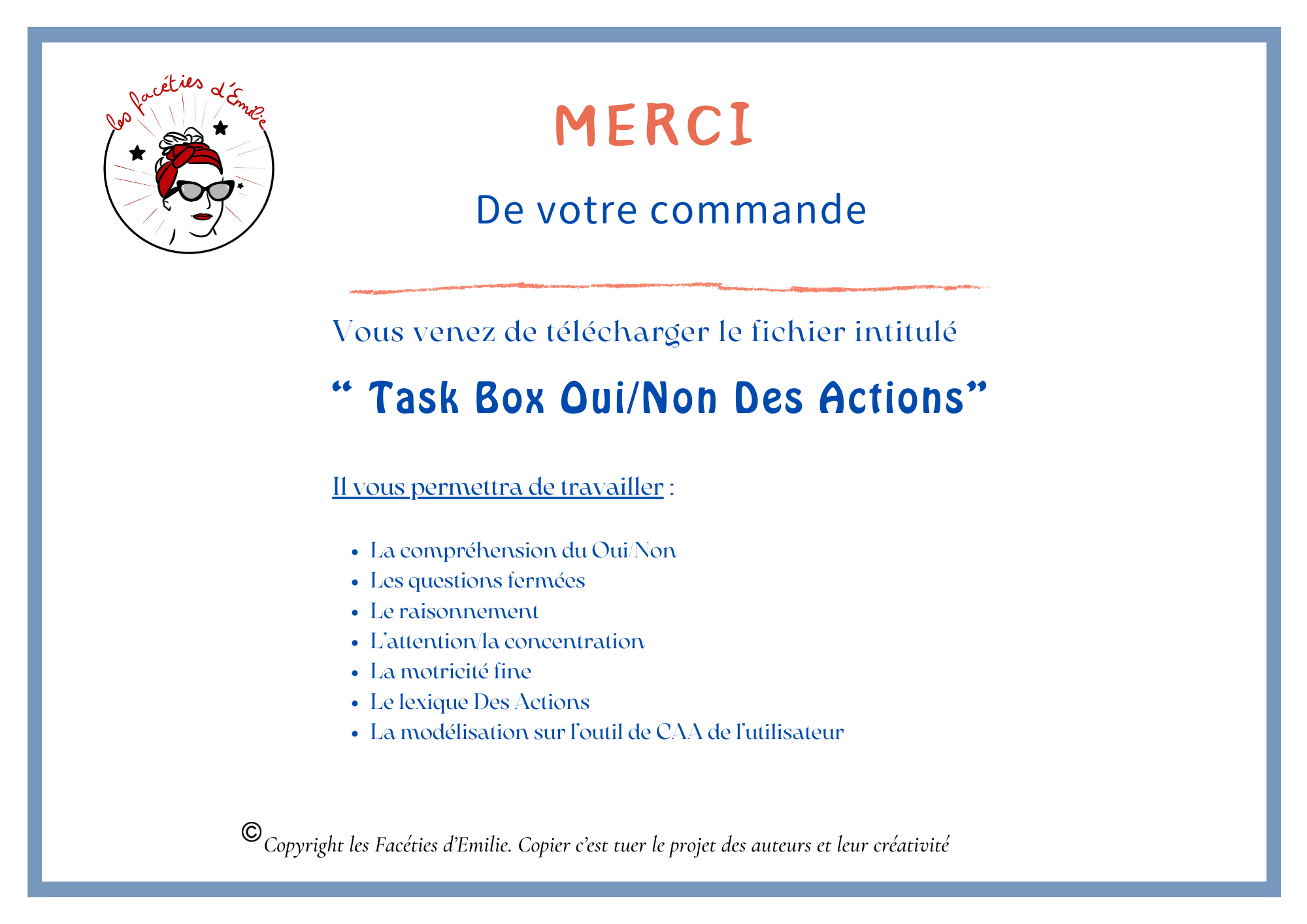 Task Box Oui/ Non Vêtements, Action, Météo