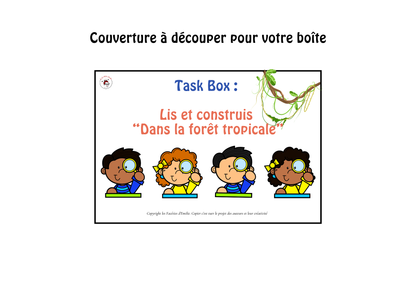 Task Box Lis et Construis &quot;La forêt tropicale&quot;