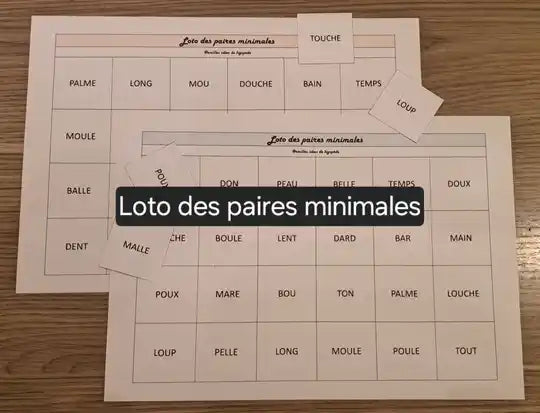 Boîte de Loto des paires minimales