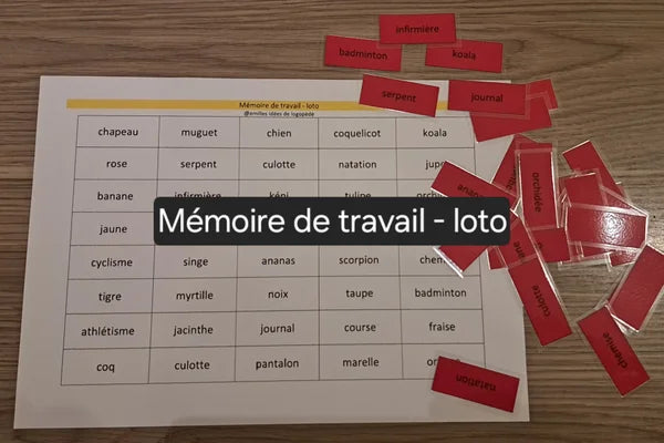 Boîte de Je retiens et je cherche