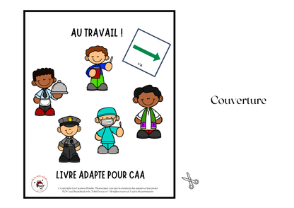 Ensemble de 4 Livres adaptés à la CAA, mot de base &quot;ALLER&quot;